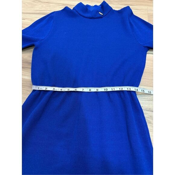 St. John by Marie Gray Santana Knit Mock Neck Long Sleeve Dress Sz 10 or M - Picture 9 of 11